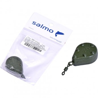 Груз SALMO с вертлюгой Bun Swivel green 110г Груз SALMO с вертлюгой Bun Swivel green 110г